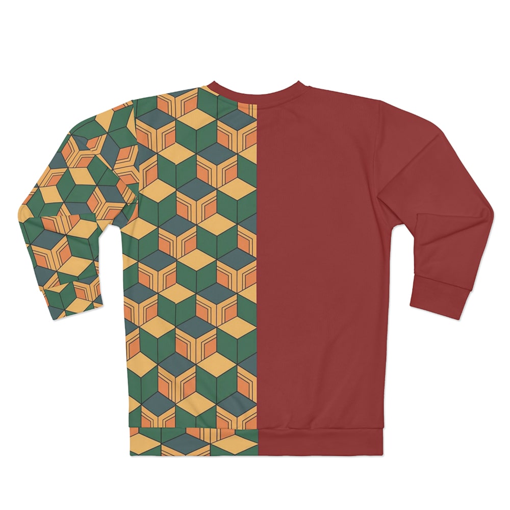Tomioka Giyu Water Pillar Color Overlap Pattern Demon Slayer Sweatshirt
