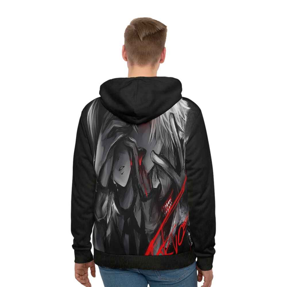 Tokyo Ghoul Ken Kaneki Touka Blood Lust Goth Look Pullover Hoodie