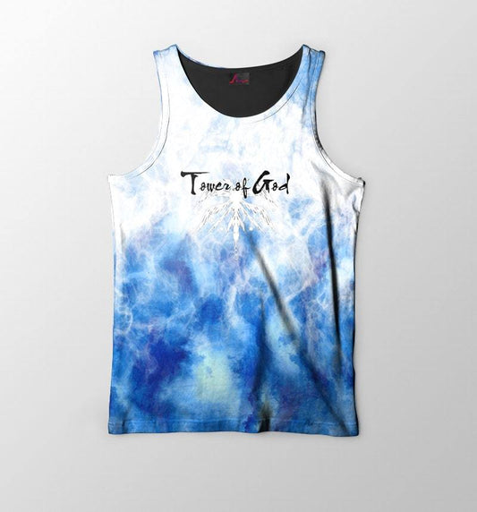 Tower Of God Emblem Art Abstract Blues Tank Top