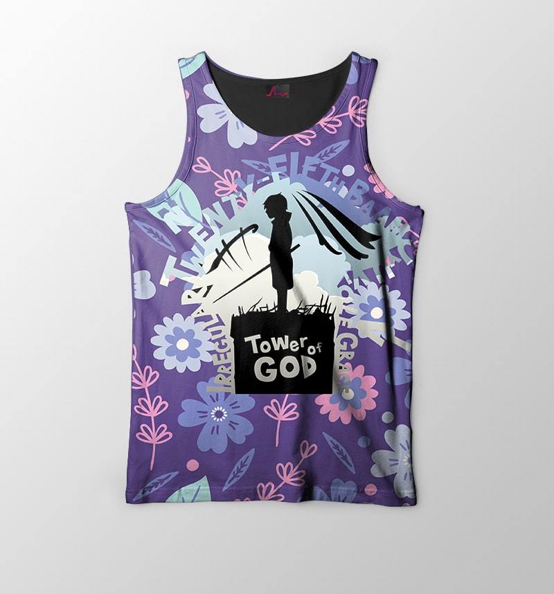 Tower of God Nature Embossed Fusion Tank Top