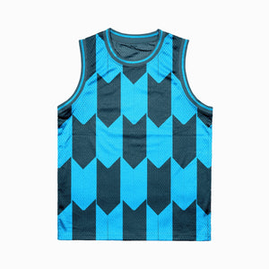 Trapezoid Tessellation Pattern Basketball Jersey