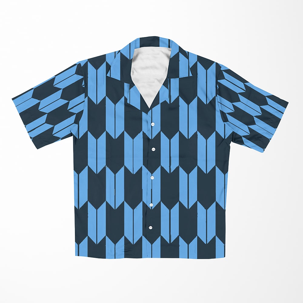 Trapezoid Tessellation Pattern Hawaiian Shirt