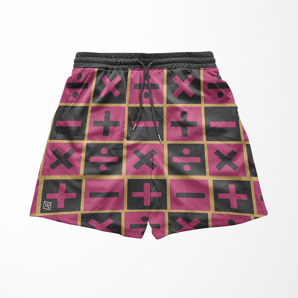Trish Jojo Funk Pattern Mesh shorts