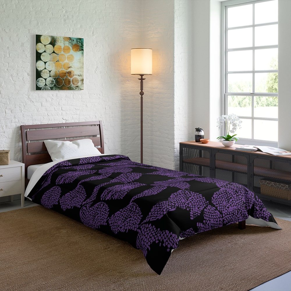 Kokushibo Demon Slayer Pattern Comforter Set