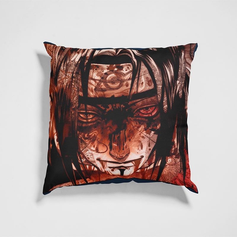 Uchiha Itachi All Over Brushed Naruto Throw Pillow-Naruto-Home Decor,Itachi Uchiha,Naruto,Naruto Shippuden,Pillowcase,Throw Pillow