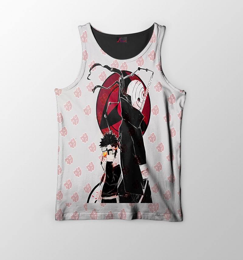 Uchiha Obito Sharingan Style Naruto Tank Top