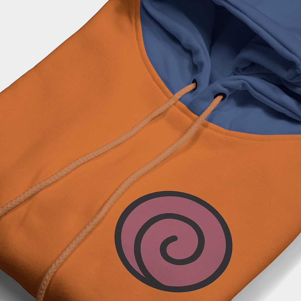 Naruto Uzumaki Classic Emblem Pullover Hoodie