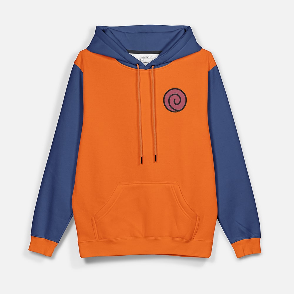 Naruto Uzumaki Classic Emblem Pullover Hoodie