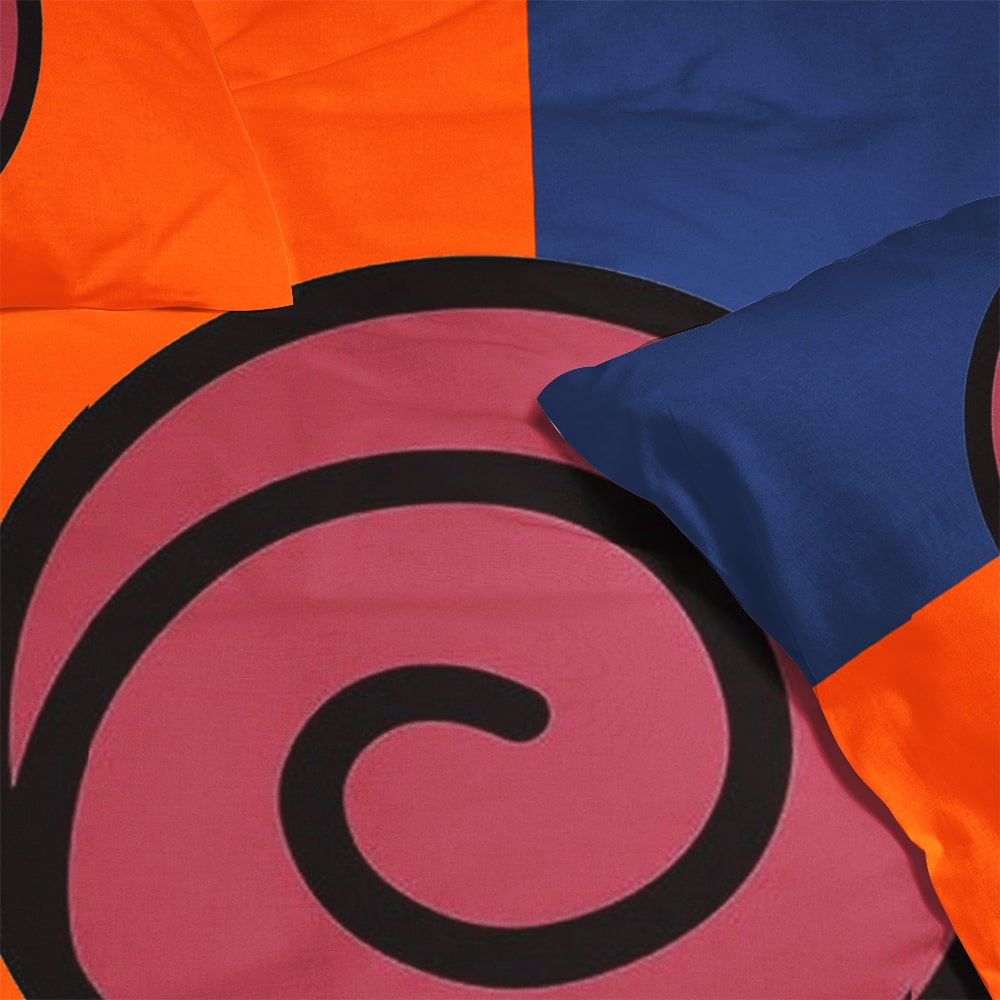Buy Naruto Uzumaki Classic Emblem Brushed Comforter Set