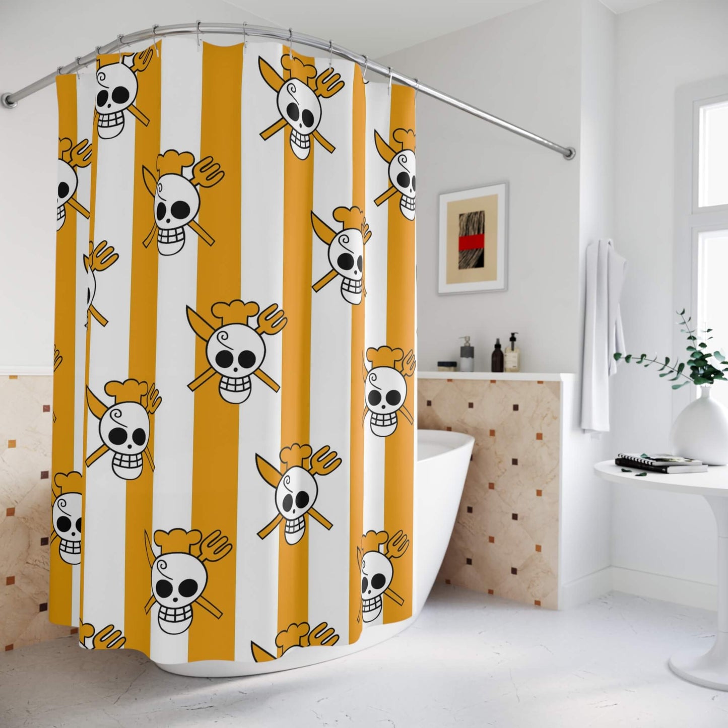 Vinsmoke Sanji Classic One Piece Pattern Shower Curtains
