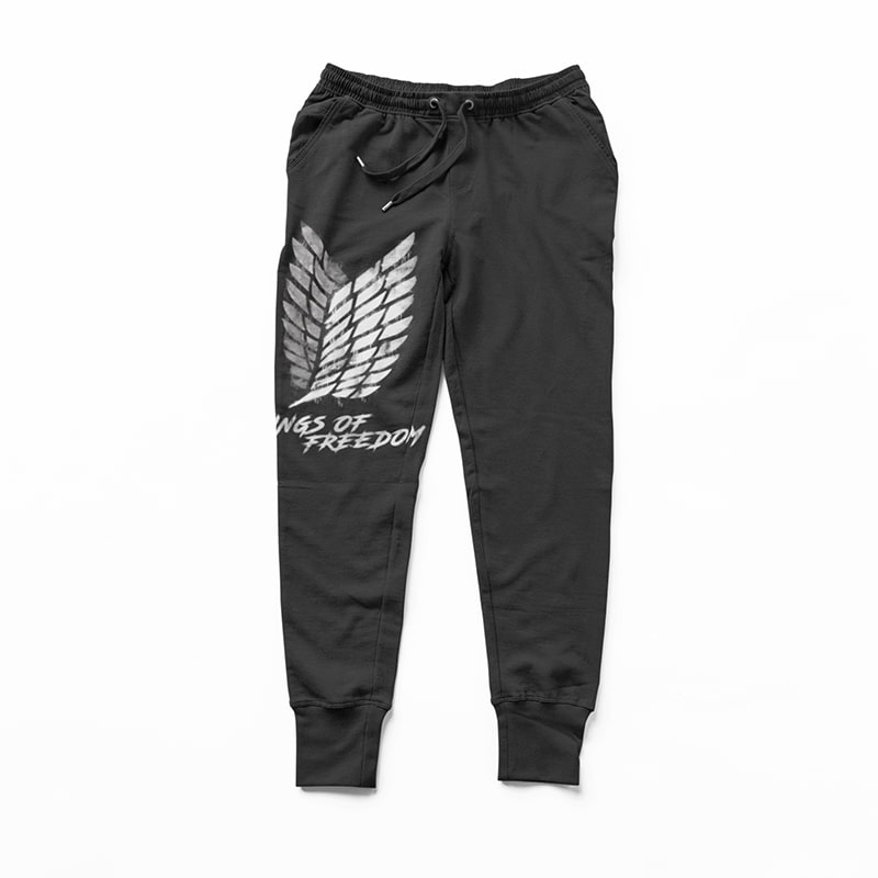 Wings of Freedom Attack on Titan Sweatpants Joggers-Joggers-Activewear,Attack On Titan,Attack on Titan joggers,Joggers,Sweatpants