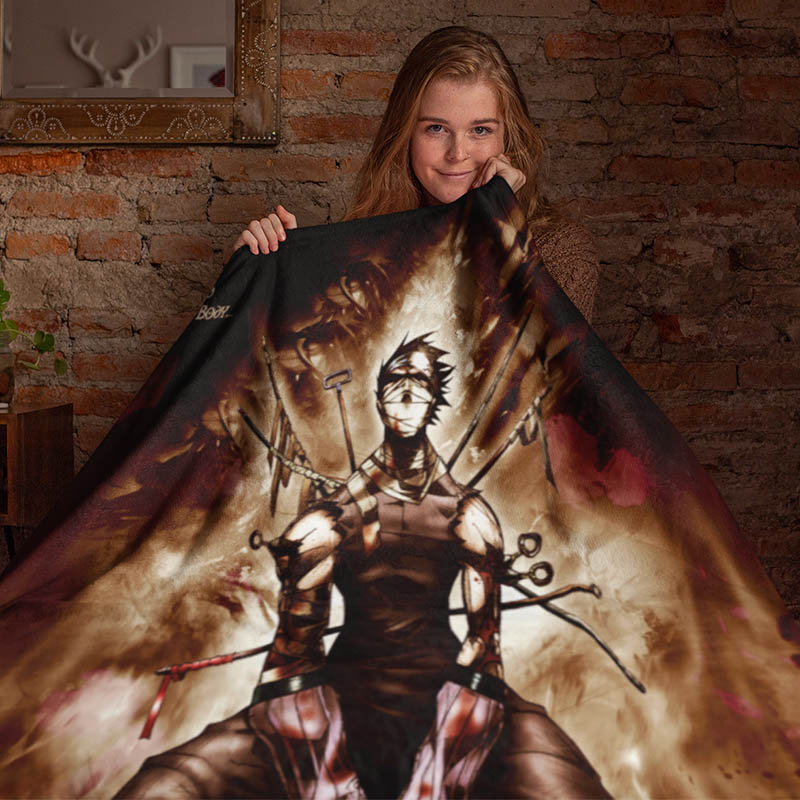 Zabuza Mamochi Demon of The Mist Naruto Blanket-Blanket-Blanket,Naruto,Naruto Blanket,Naruto Shippuden,Throw Blanket