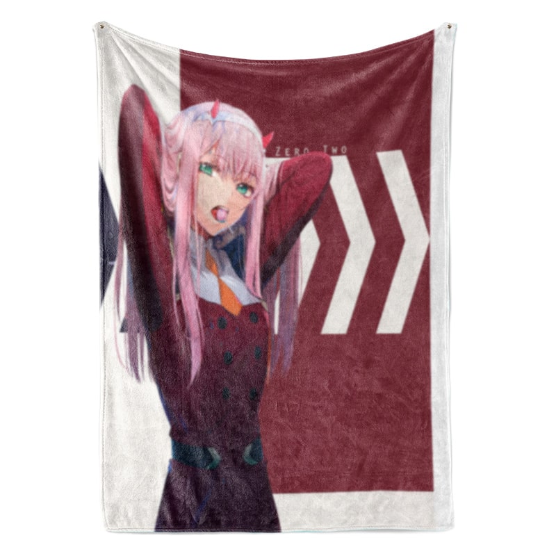 Zero Two Darling in The FranXX Classic Brushed Blanket