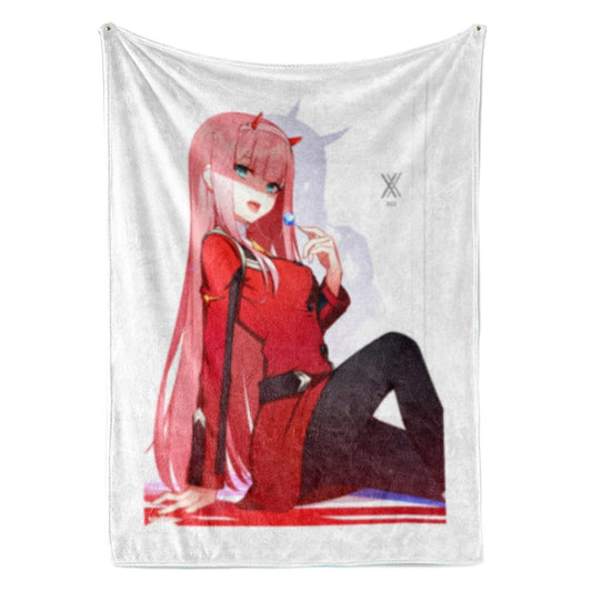 Zero Two Darling in The FranXX Classic Look Blanket