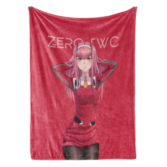 Zero Two Darling in The FranXX Classic Red Look Blanket