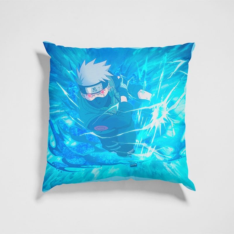 kakashi Sensei Chedori Attack Brushed Naruto Throw Pillow-Naruto-Home Decor,Kakashi Hatake,Naruto,Naruto Shippuden,Pillowcase,Throw Pillow