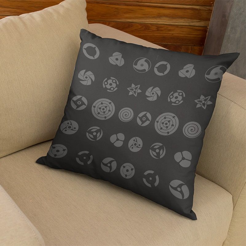 Uchiha Madara Renighan Embossed Uciha Eyes Naruto Throw Pillow-Naruto-Home Decor,Madara Uchiha,Naruto,Naruto Shippuden,Pillowcase,Sasuke Uchiha,Throw Pillow