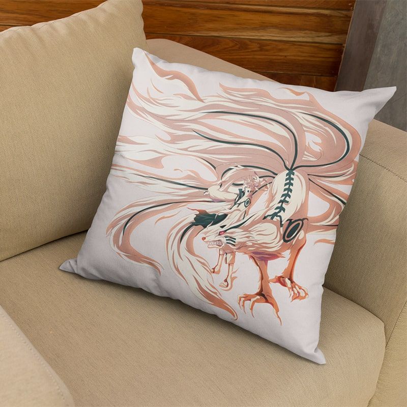 Naruto Kurama Jinchuriki Fusion Naruto Throw Pillow-Naruto-Home Decor,Naruto,Naruto Shippuden,Pillowcase,Throw Pillow