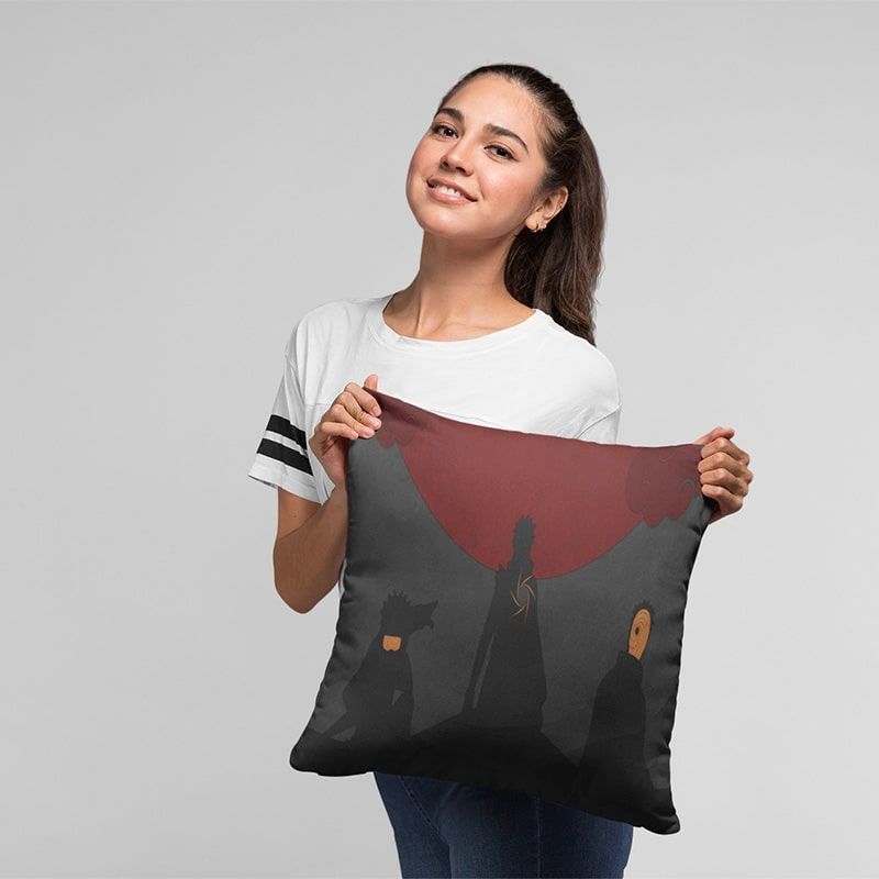 Obito Uchiha Akatsuki Evolution Naruto Throw Pillow-Naruto-Home Decor,Naruto,Naruto Shippuden,Obito Uchiha,Pillowcase,Throw Pillow