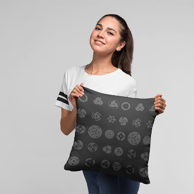 Uchiha Madara Renighan Embossed Uciha Eyes Naruto Throw Pillow-Naruto-Home Decor,Madara Uchiha,Naruto,Naruto Shippuden,Pillowcase,Sasuke Uchiha,Throw Pillow