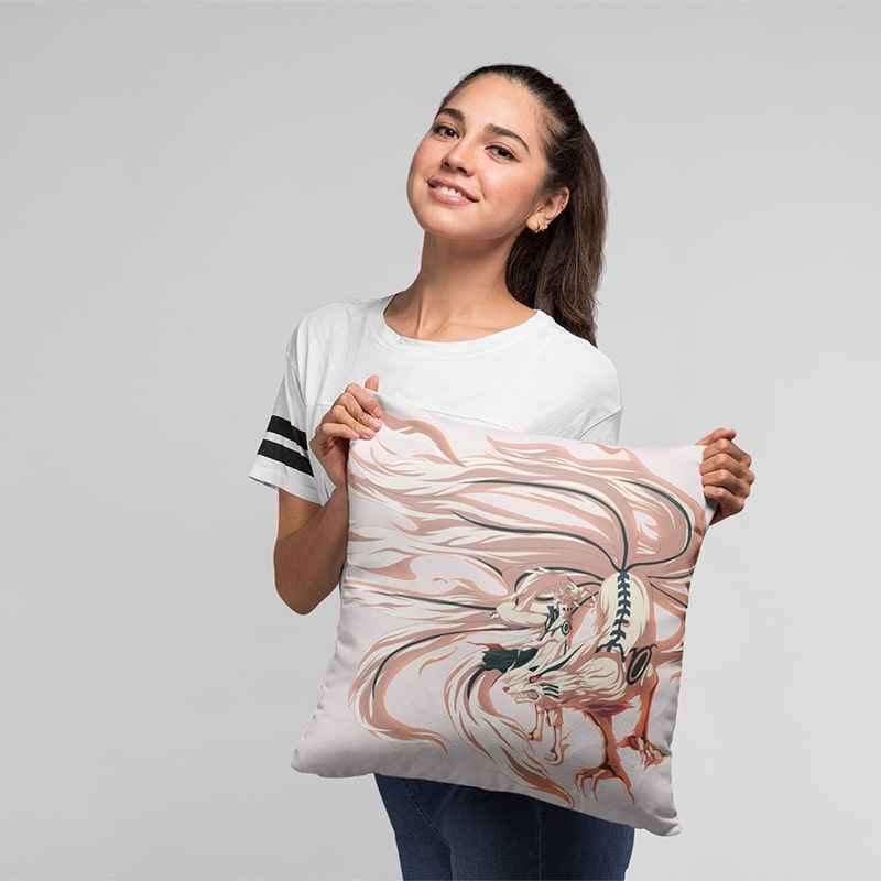 Naruto Kurama Jinchuriki Fusion Naruto Throw Pillow-Naruto-Home Decor,Naruto,Naruto Shippuden,Pillowcase,Throw Pillow