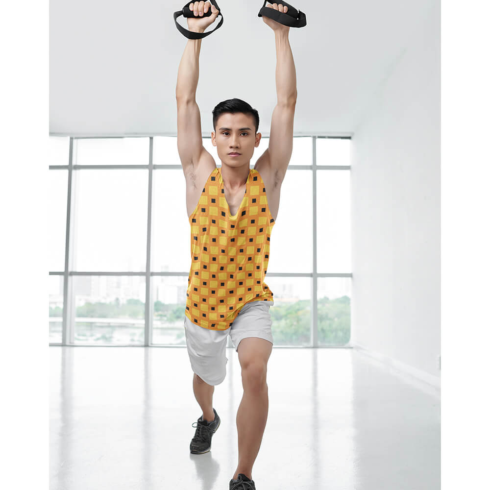 JoJo Narancia Yellow Black Pattern Tank Top
