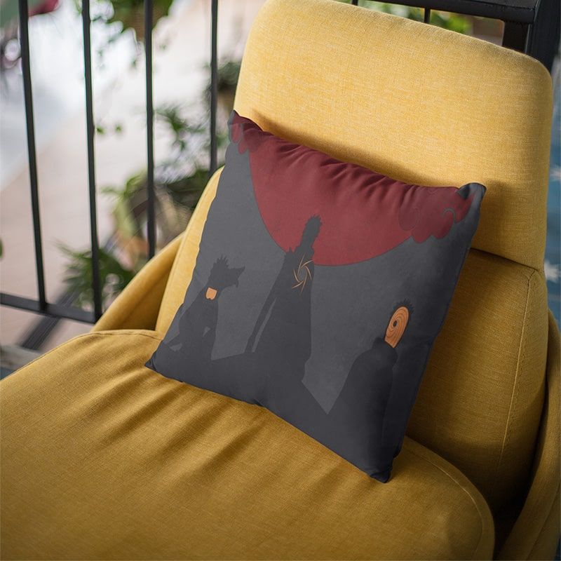 Obito Uchiha Akatsuki Evolution Naruto Throw Pillow-Naruto-Home Decor,Naruto,Naruto Shippuden,Obito Uchiha,Pillowcase,Throw Pillow