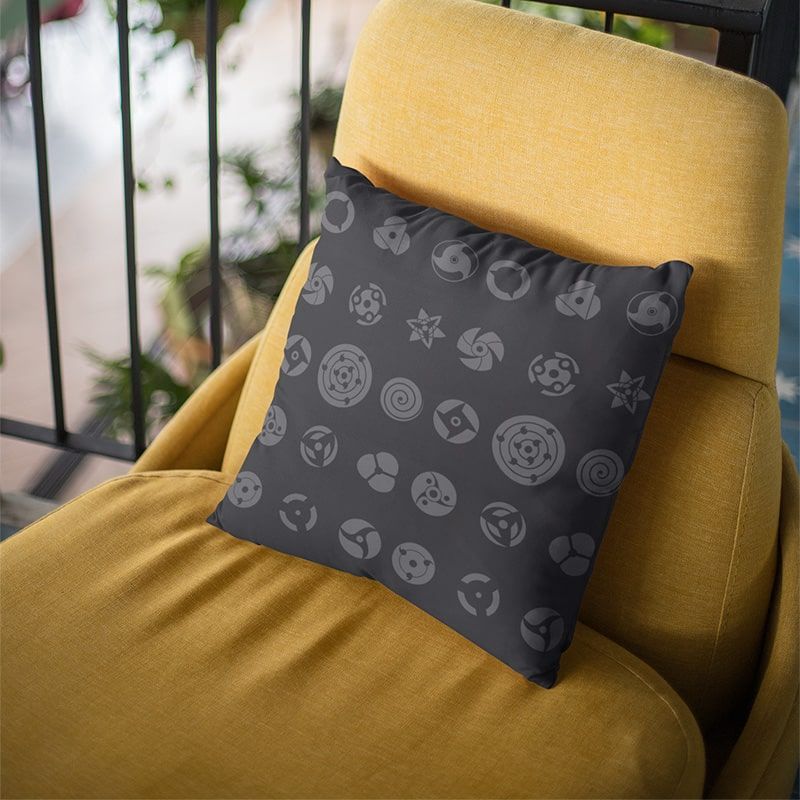 Uchiha Madara Renighan Embossed Uciha Eyes Naruto Throw Pillow-Naruto-Home Decor,Madara Uchiha,Naruto,Naruto Shippuden,Pillowcase,Sasuke Uchiha,Throw Pillow
