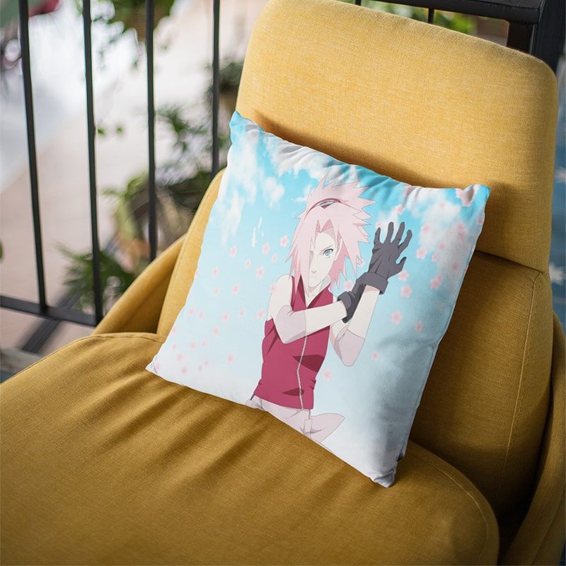 Haruno Sakura Alternative Blend Naruto Throw Pillow-Naruto-Home Decor,Naruto,Naruto Shippuden,Pillowcase,Sakura Haruno,Throw Pillow