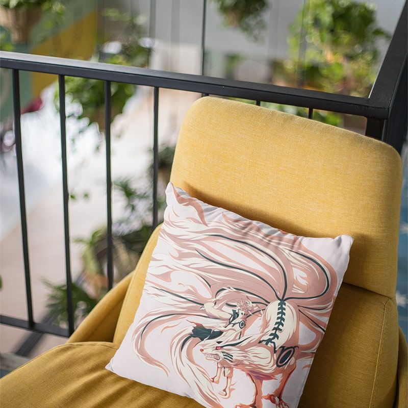 Naruto Kurama Jinchuriki Fusion Naruto Throw Pillow-Naruto-Home Decor,Naruto,Naruto Shippuden,Pillowcase,Throw Pillow
